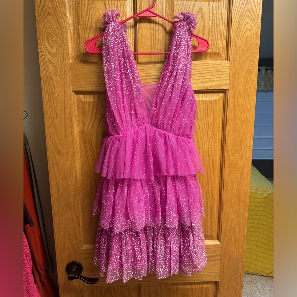 Pink VICI ruffled dress